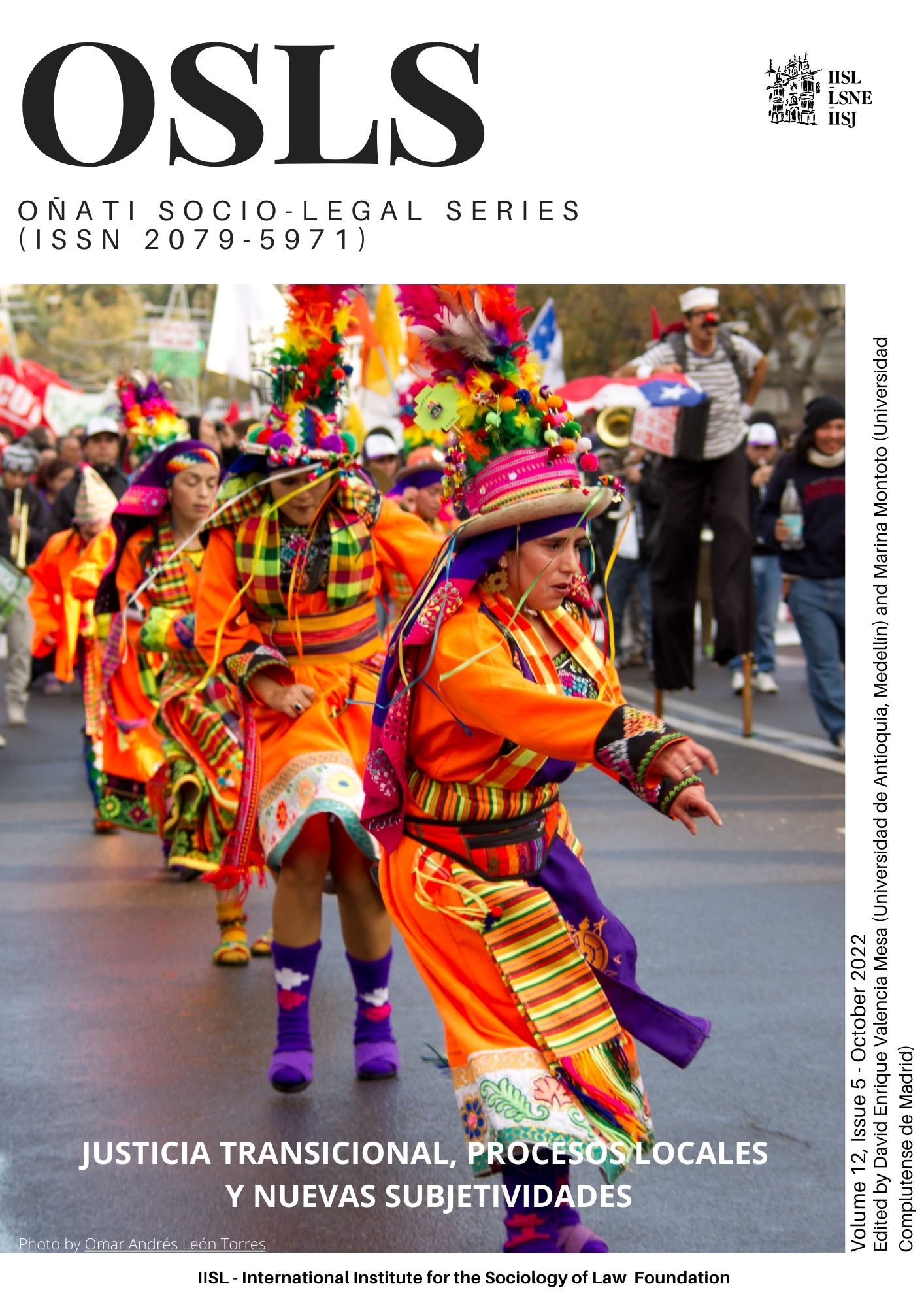 Cover of OSLS 12(5). Photo by Omar Andrés León Torres.