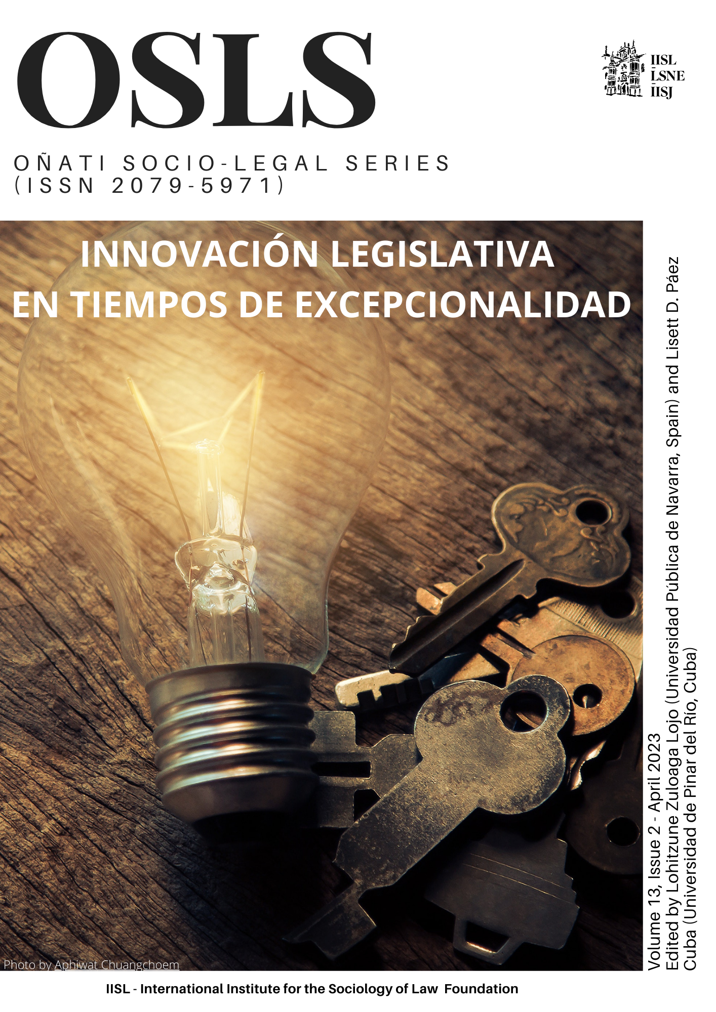 					View Vol. 13 No. 2 (2023): Innovación legislativa en tiempos de excepcionalidad
				