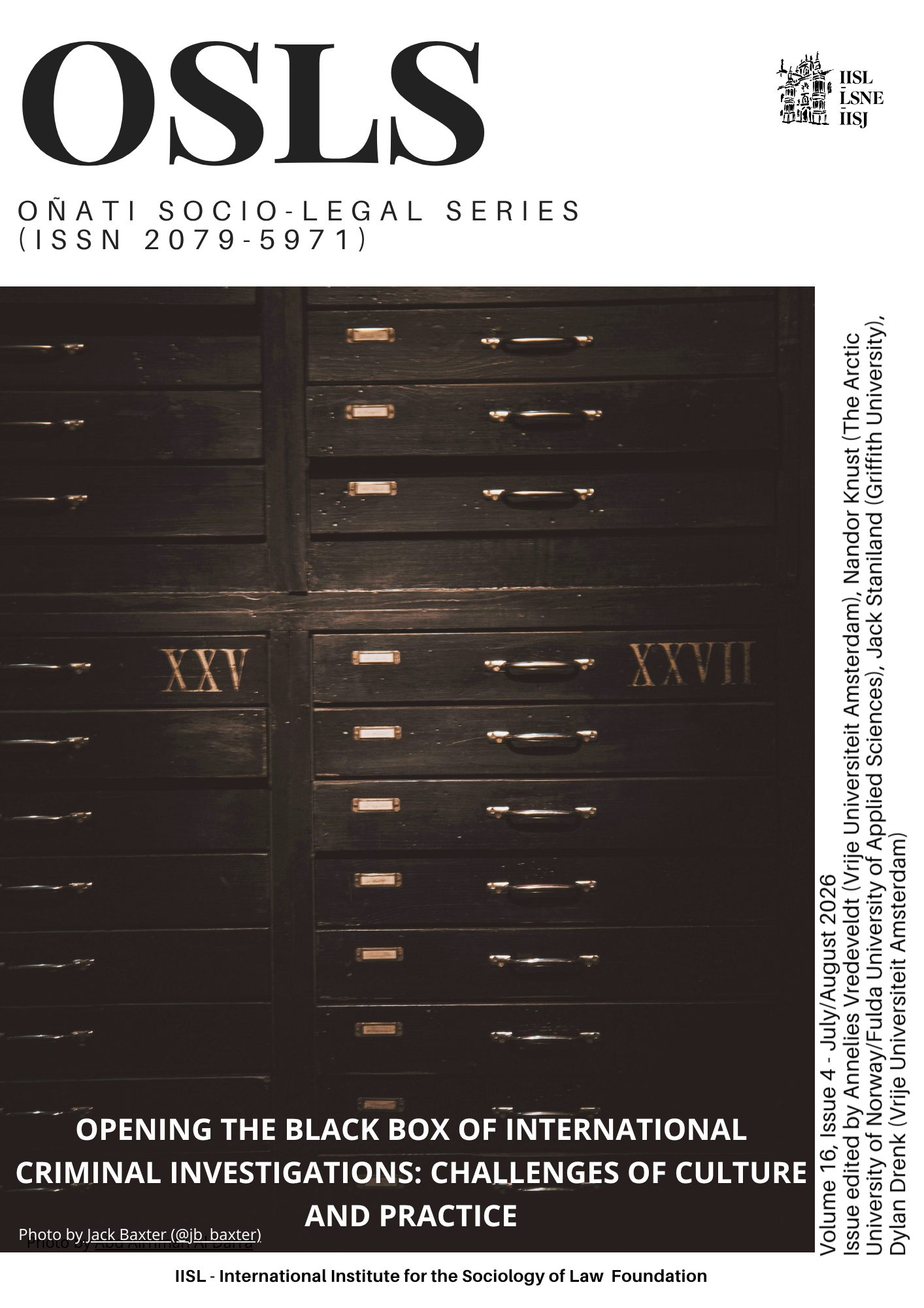 Cover of OSLS 16(4): Opening the black box of international criminal investigations: Challenges of culture and practice